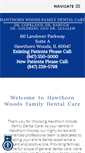 Mobile Screenshot of hawthornwoodsfamilydentalcare.com
